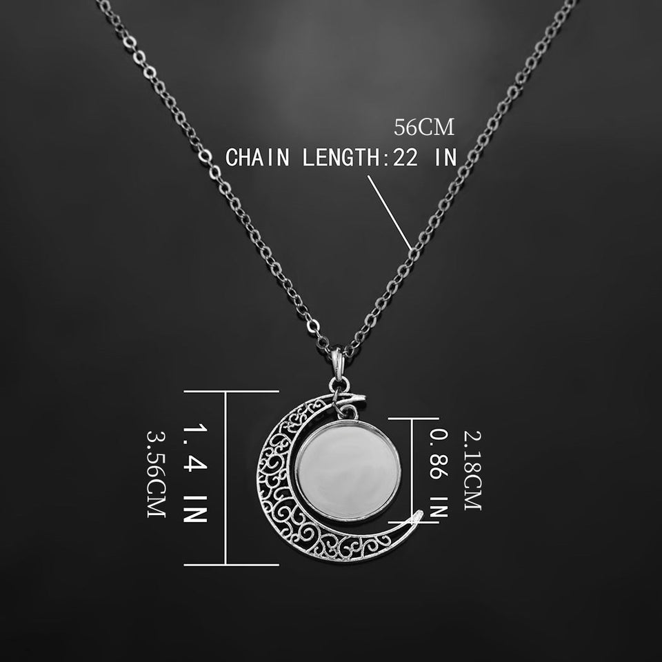 Retro Moon necklace