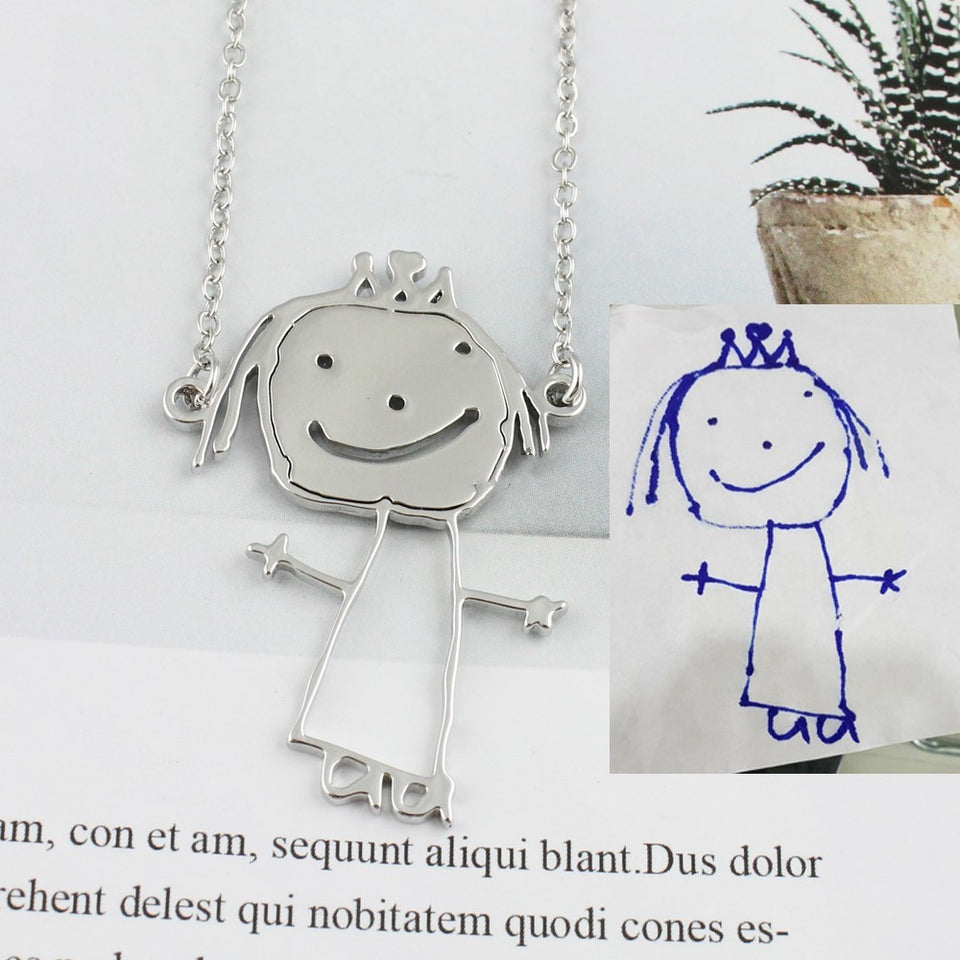 Children's Artwork Necklace