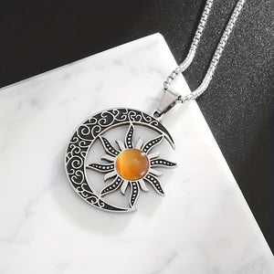 Sun and Moon Power Stone Necklace