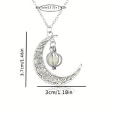 Glow in the Dark Moon Necklace