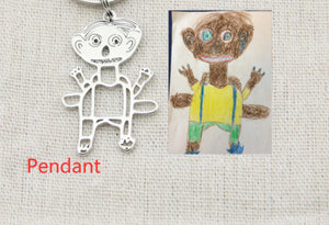 Children's Artwork Necklace