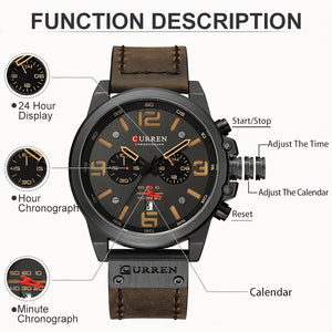 Multifunctional and Waterproof Wristwatch