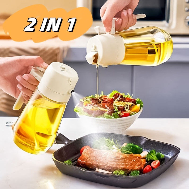 2 in 1 Glass Oil and Vinegar Bottle