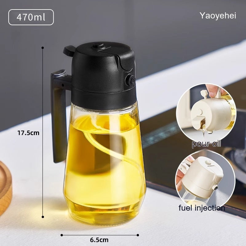 2 in 1 Glass Oil and Vinegar Bottle