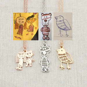 Children's Artwork Necklace