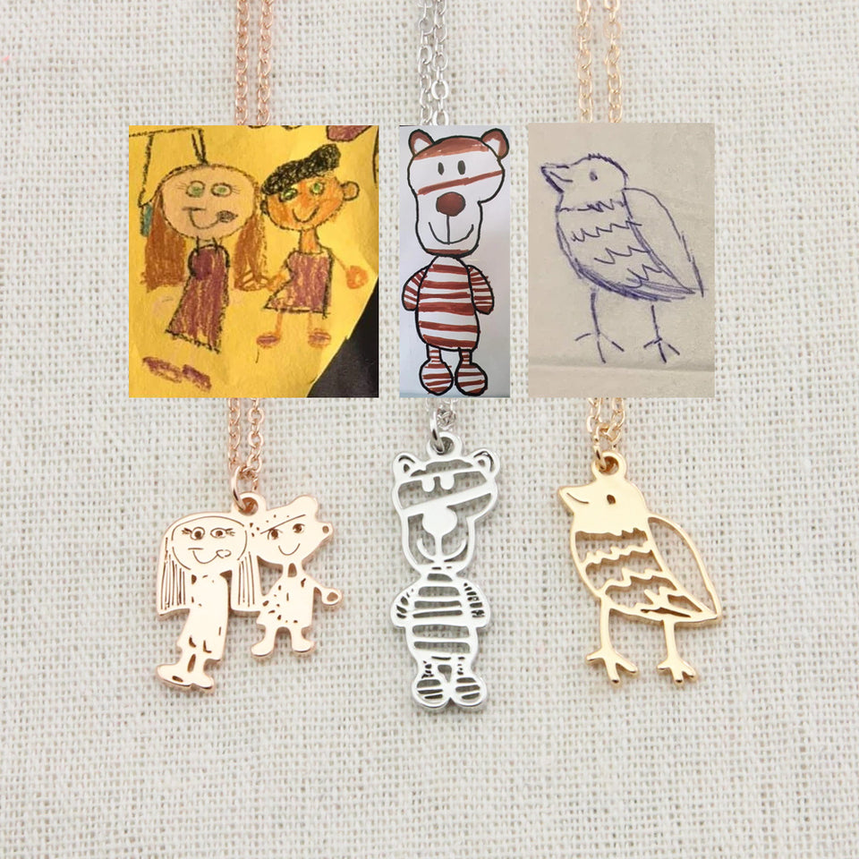 Children's Artwork Necklace