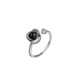 AmorMio Silver Flower Ring