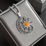 Sun and Moon Power Stone Necklace