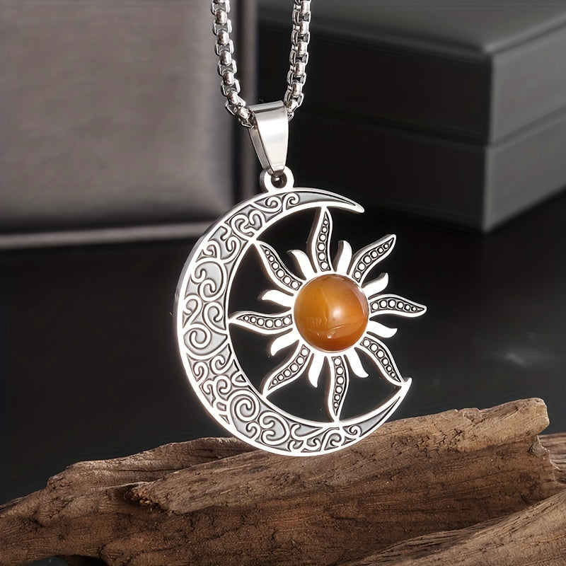 Sun and Moon Power Stone Necklace