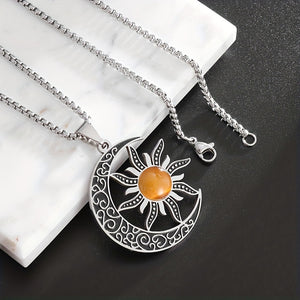 Sun and Moon Power Stone Necklace