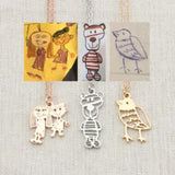 Children's Artwork Necklace