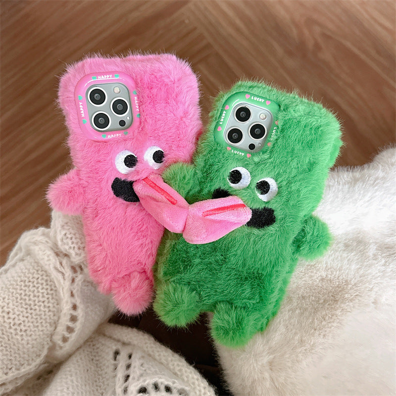 Plush Tongue Sticking Cartoon Game iPhone Phone Case