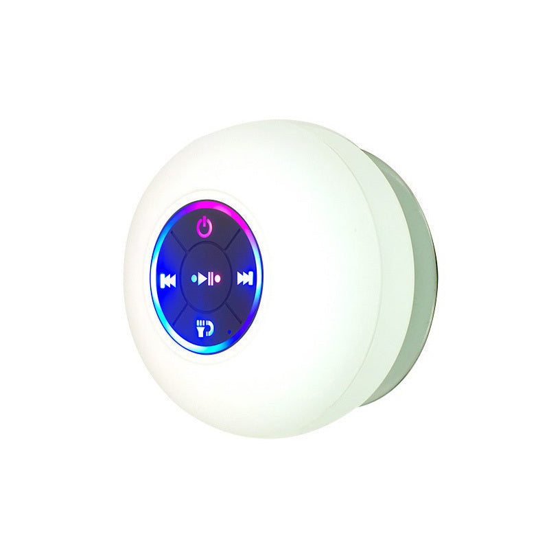 Waterproof Wall Vacuum Bluetooth Speaker with LED Light