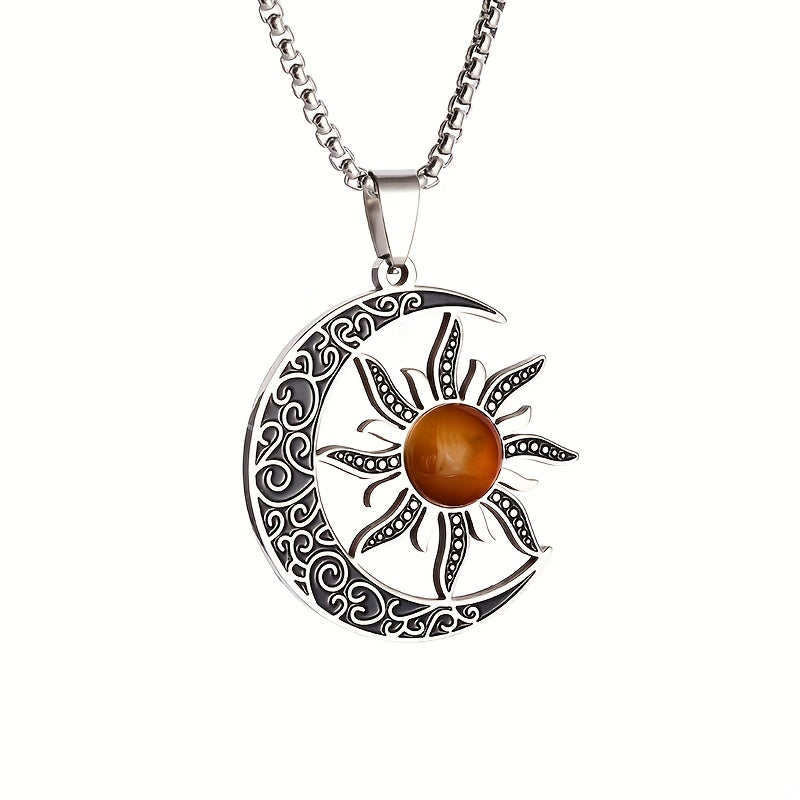 Sun and Moon Power Stone Necklace