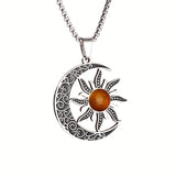 Sun and Moon Power Stone Necklace