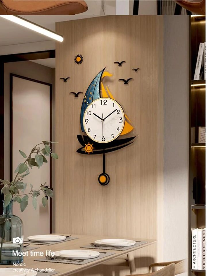 Sailing Wall Clock