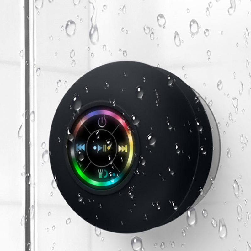 Waterproof Wall Vacuum Bluetooth Speaker with LED Light