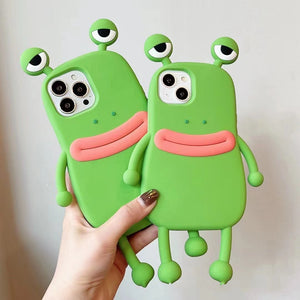 Silicone Sweet Frog Iphone Phone Case