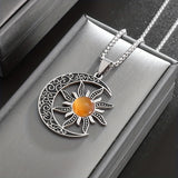 Sun and Moon Power Stone Necklace