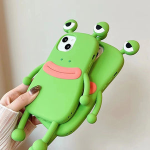 Silicone Sweet Frog Iphone Phone Case