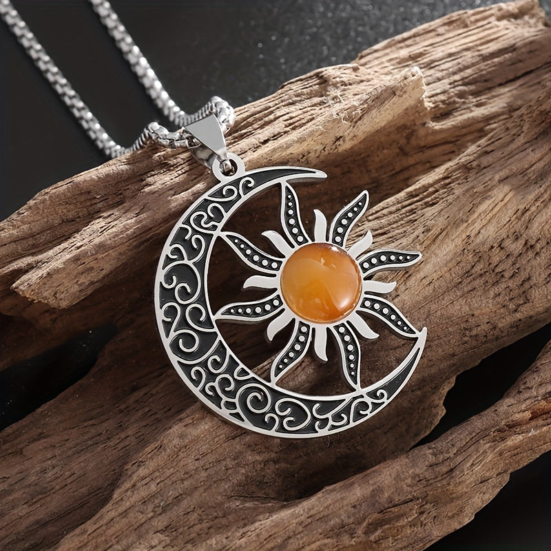 Sun and Moon Power Stone Necklace