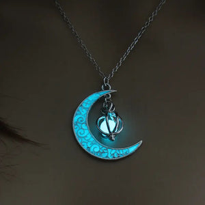 Glow in the Dark Moon Necklace