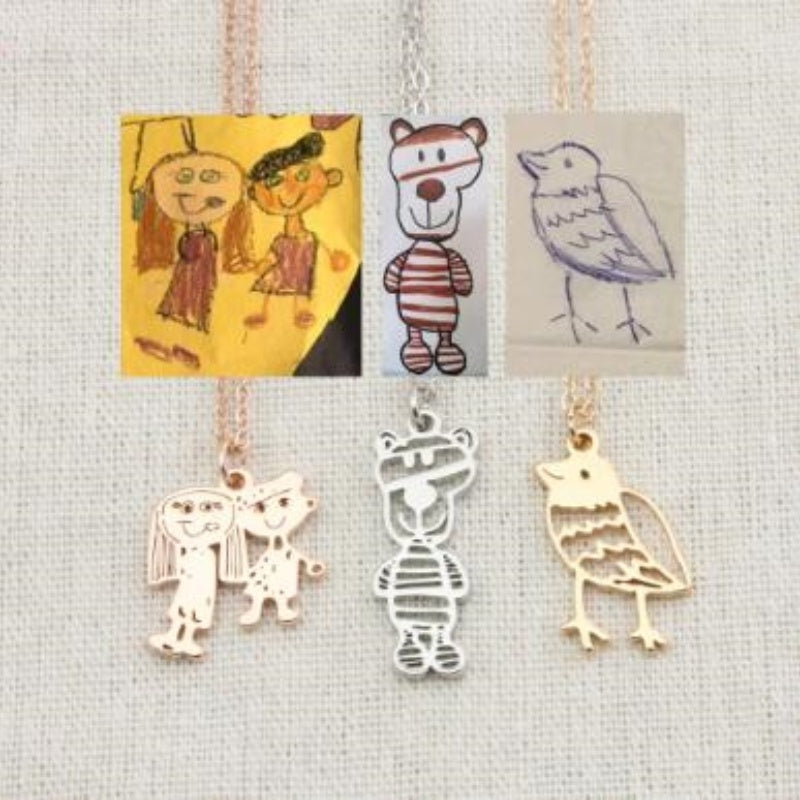 Children's Artwork Necklace