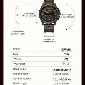 Multifunctional and Waterproof Wristwatch