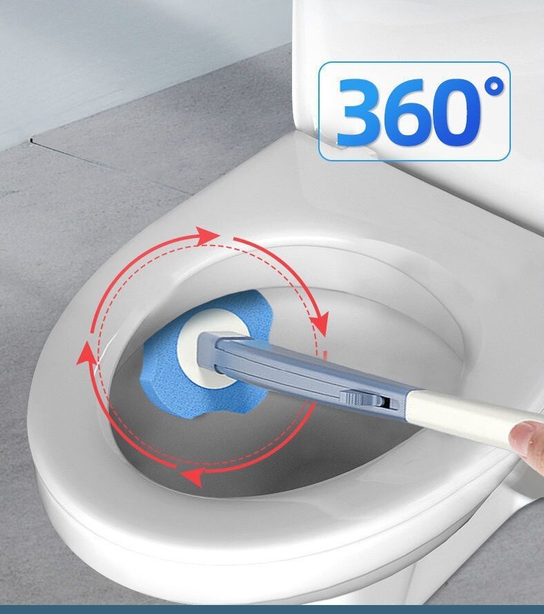 Disposable Toilet Brush and Toilet Cleaning Set